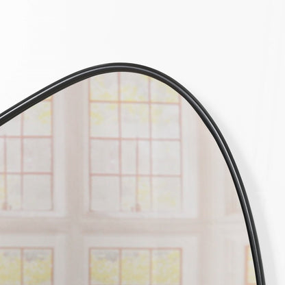 Black Asymmetrical Metal-Frame Wall Mirror - product image 5