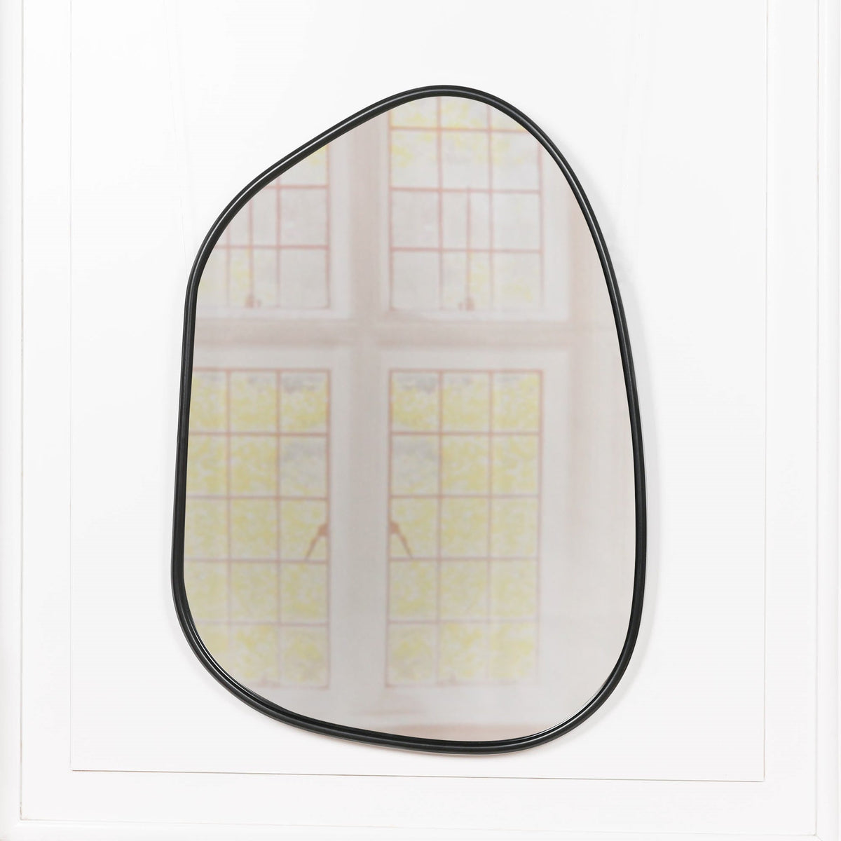 Black Asymmetrical Metal-Frame Wall Mirror - product image 6