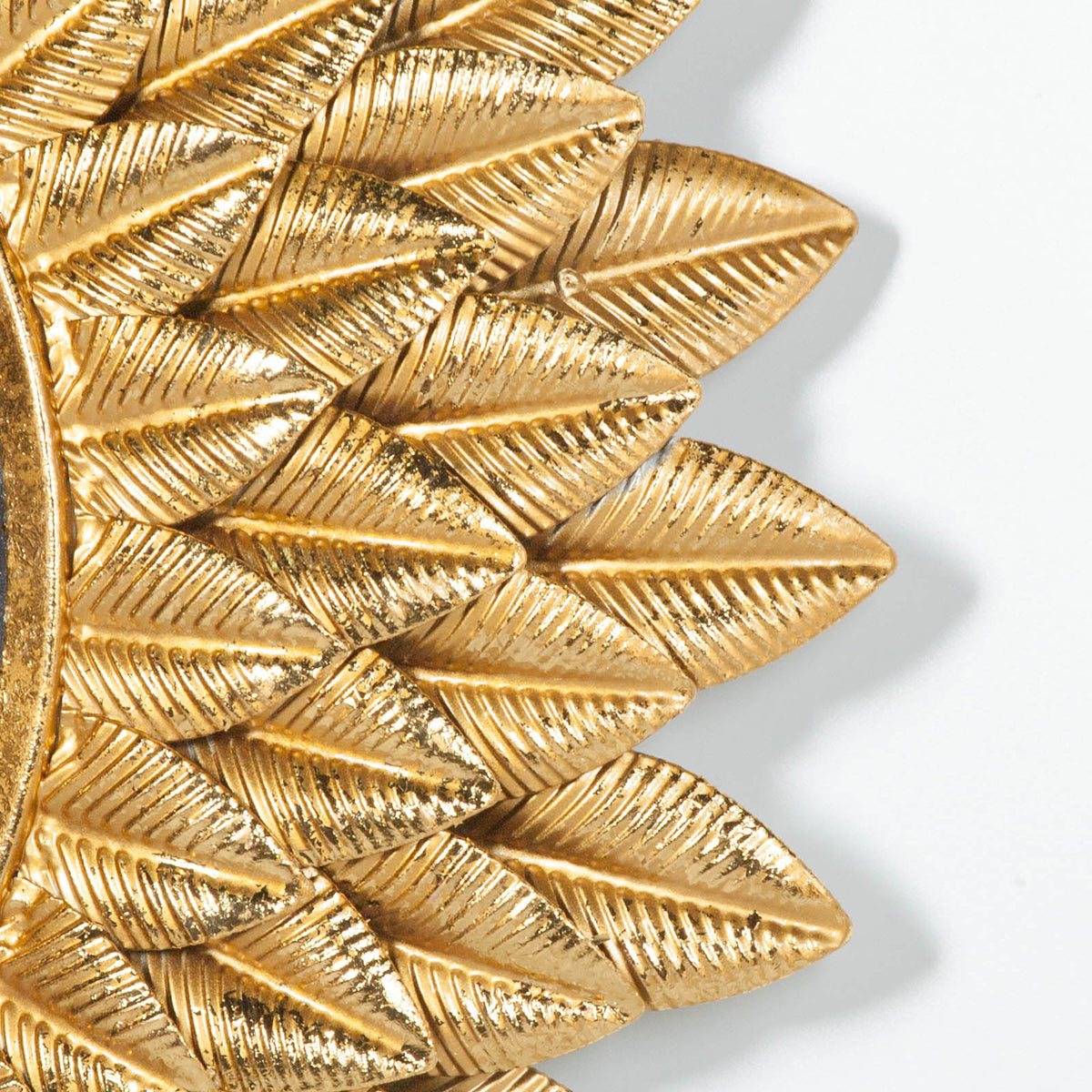 Gold Sunflower-Frame Round Wall Mirror, 48 cm - product image 3