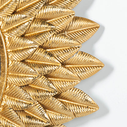 Gold Sunflower-Frame Round Wall Mirror, 48 cm - product image 3