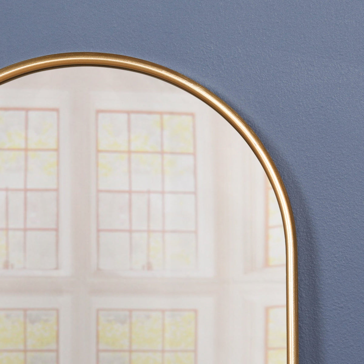Gold Curved Arch Metal-Frame Wall Mirror - product image 5